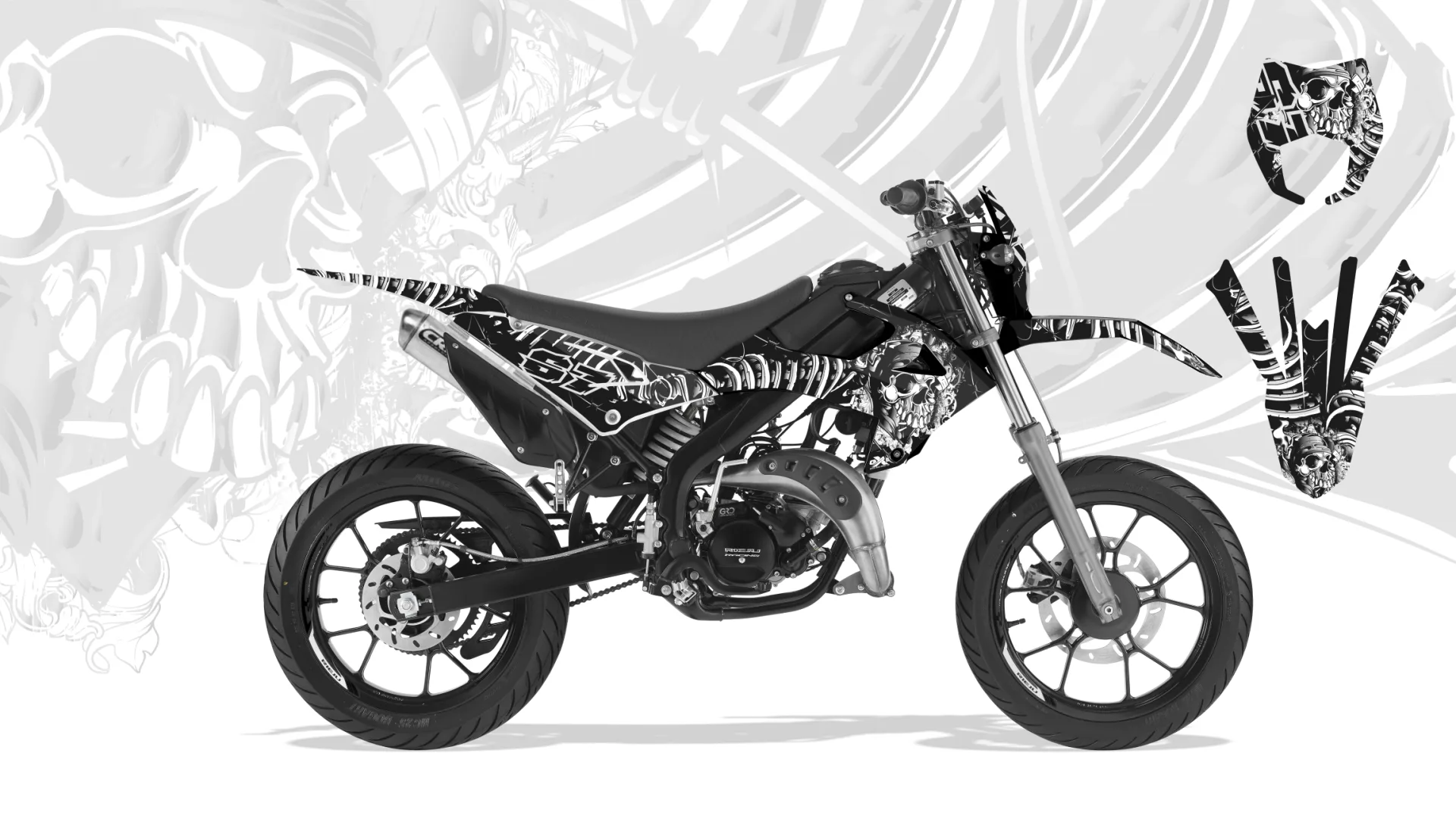 Kit déco Kit Déco Rieju MRT 2022-2023 SKULL
