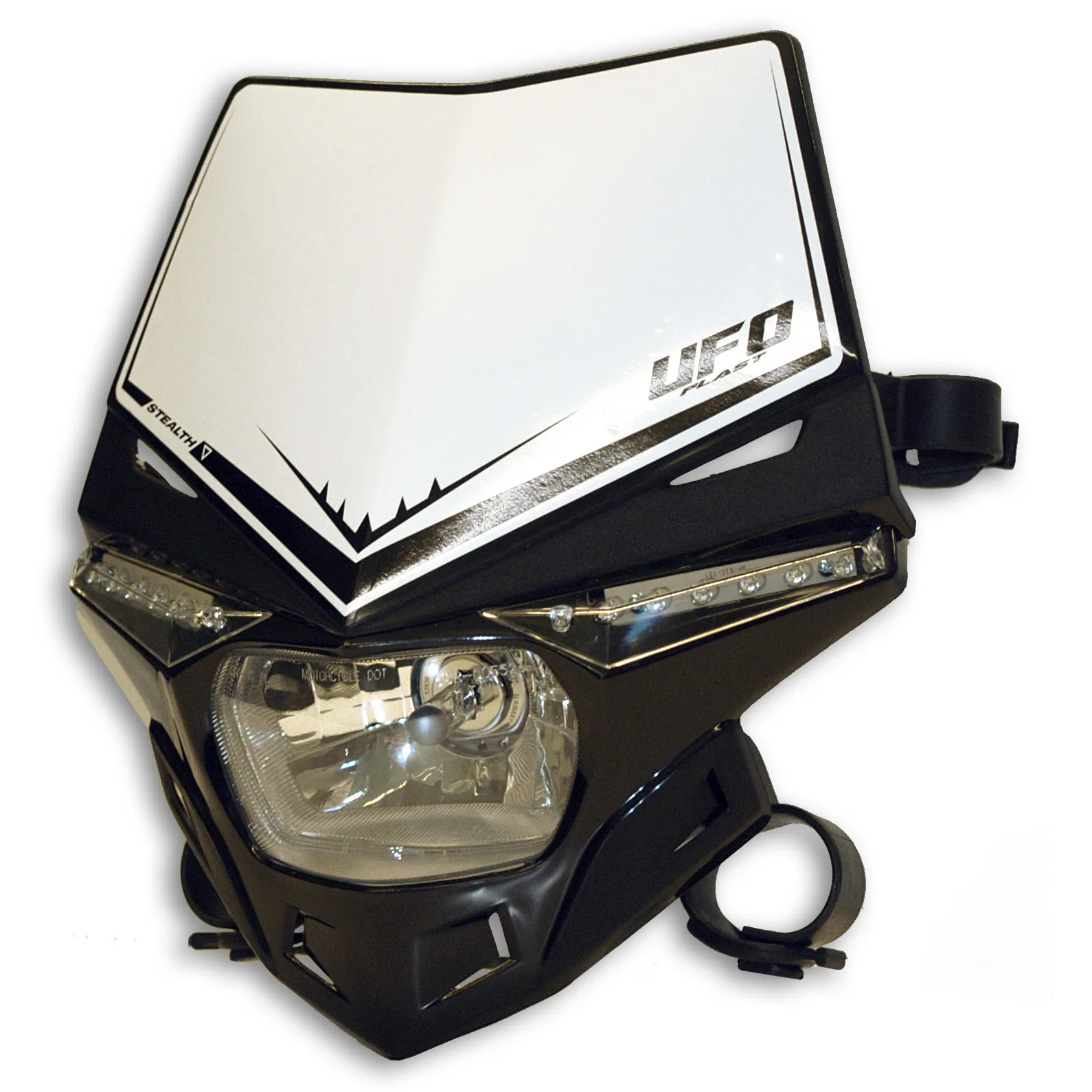 Kit déco Phare Stealth LED bicolore 12V 35/W (homologué) PF01715 — noir