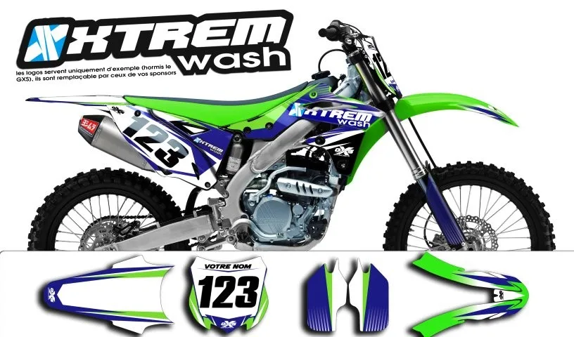 Kit déco Kit déco Kawasaki 250 KXF 2013 USINE