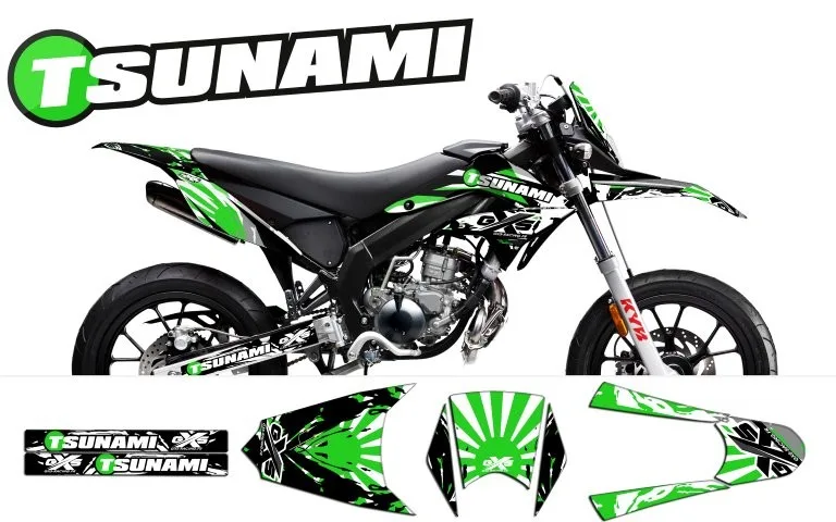 Kit déco Kit Déco Derbi DRD X-Treme 11-17 TSUNAMI