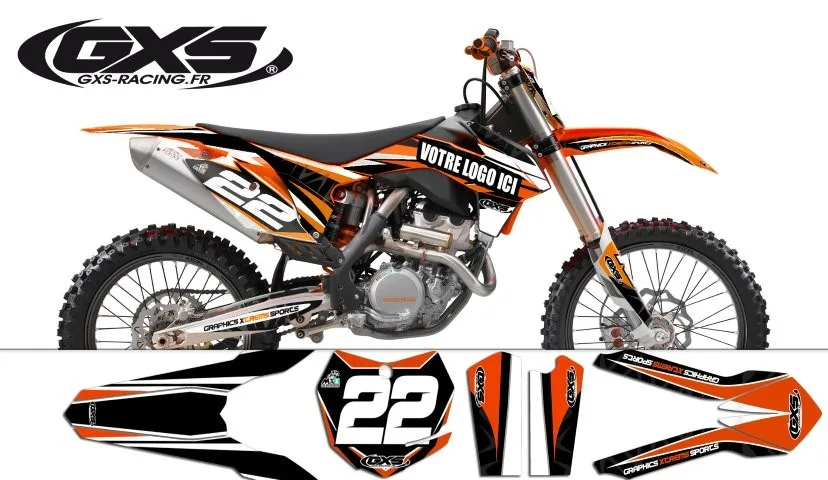 Kit déco KTM SX/SX-F 2013-2014 Strip Edition