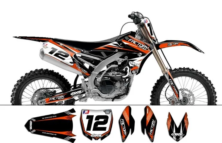 Kit déco Kit déco Yamaha YZF250 450 2014 Factory Team Dash