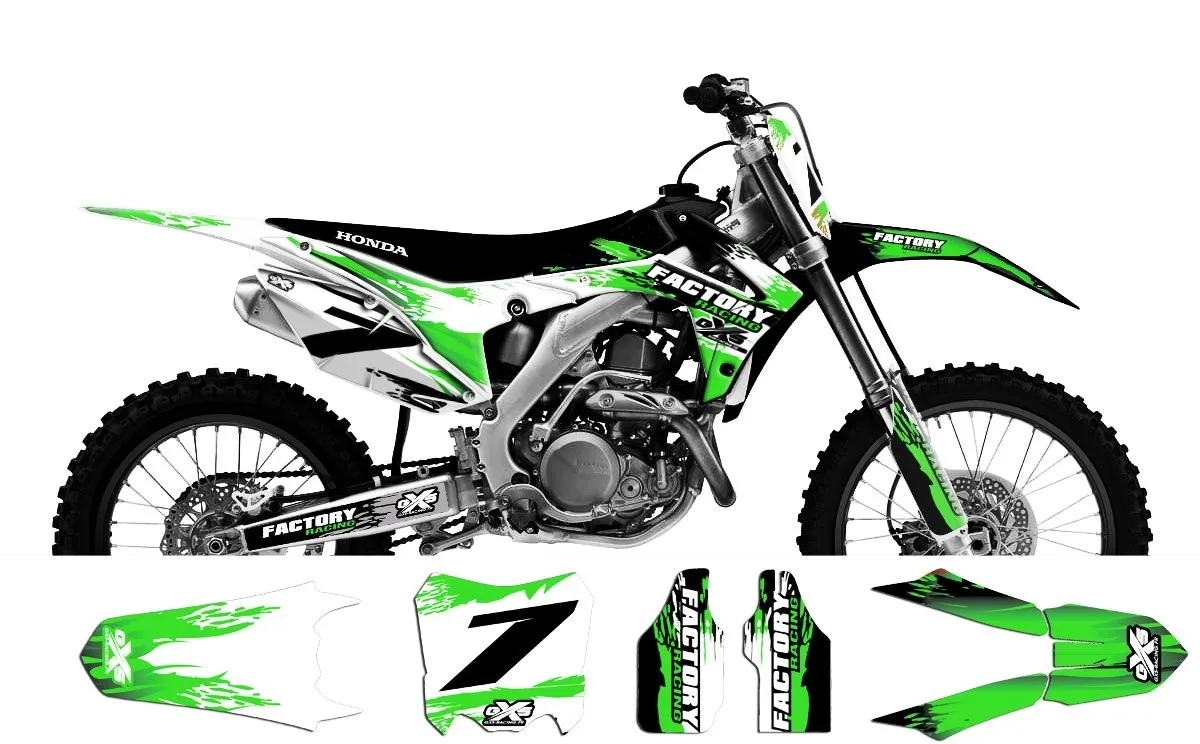 Kit déco Kit déco Honda 250-450 CRF 2014 Flaming
