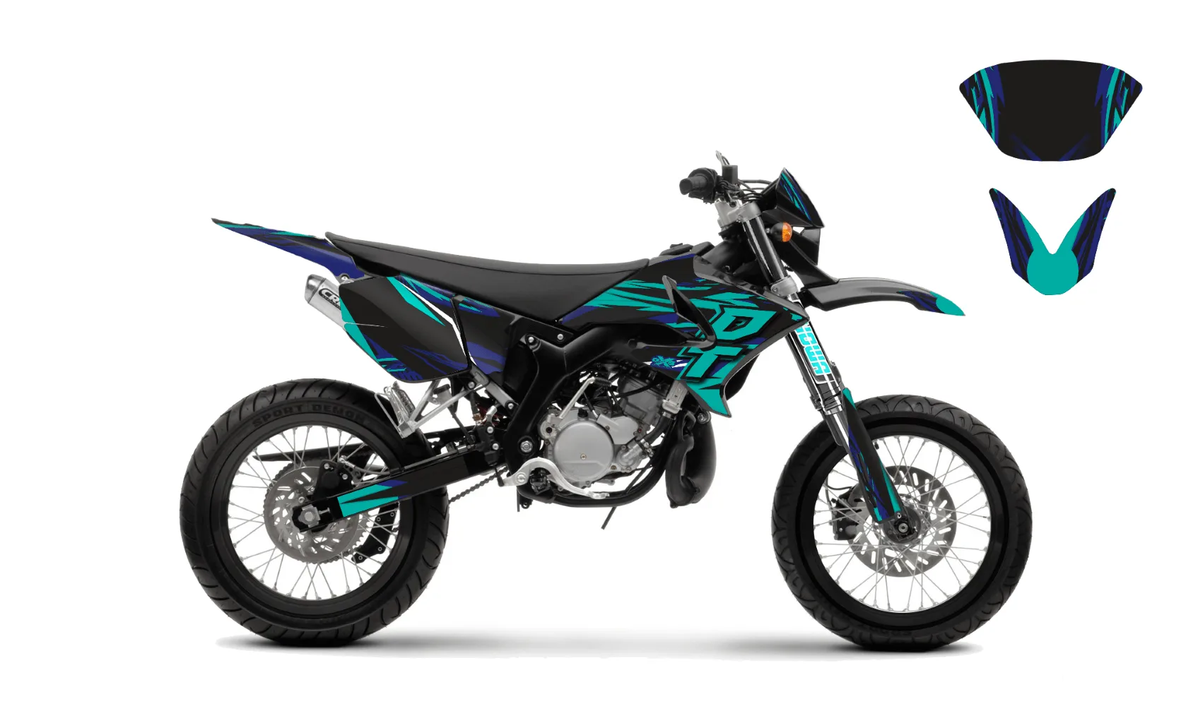 Kit déco Kit Déco YAMAHA DT50 04-18 SUPERMOT
