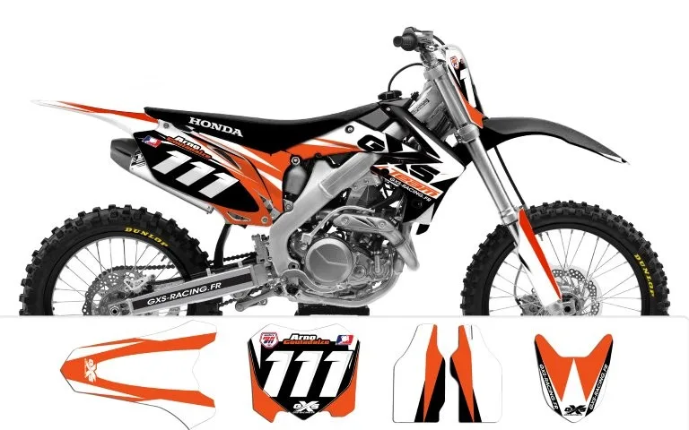 Kit déco Kit déco Honda CRF250-450 2009-2012 TEAM GXS