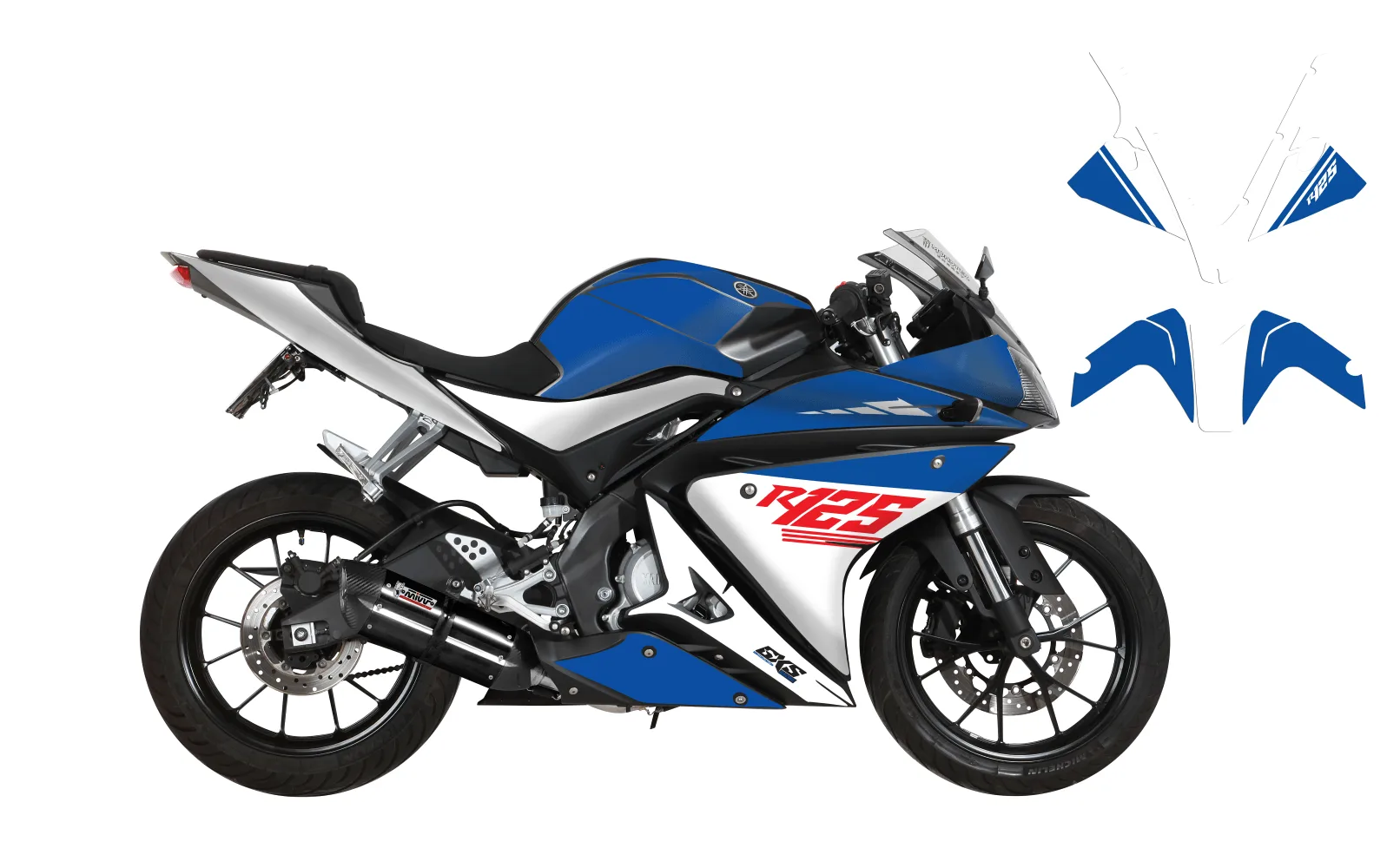 Kit déco Kit Déco YAMAHA YZF R125 2014-2018 Replica 46
