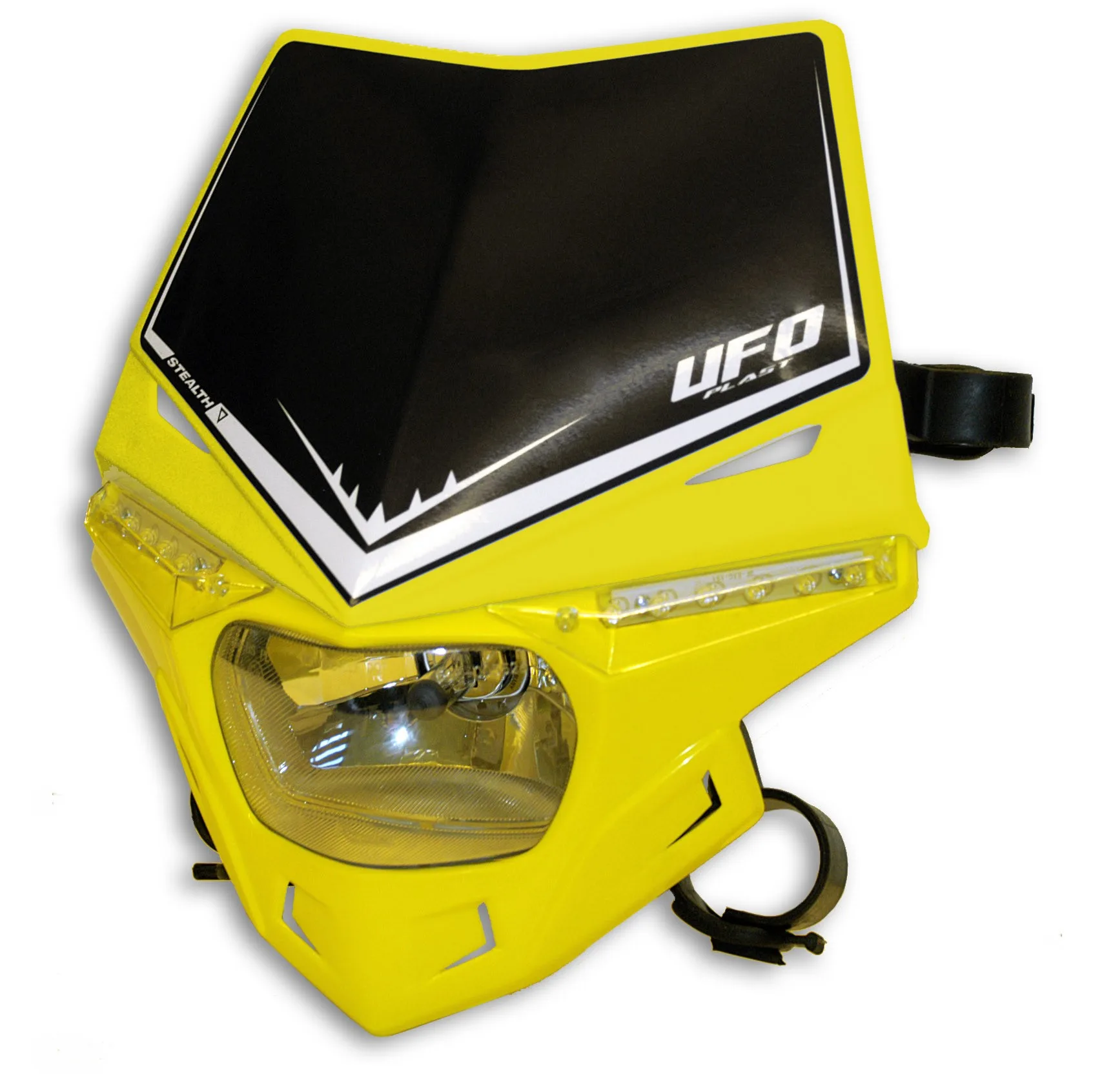 Kit déco Phare Stealth LED bicolore 12V 35/W (homologué) PF01715 — jaune