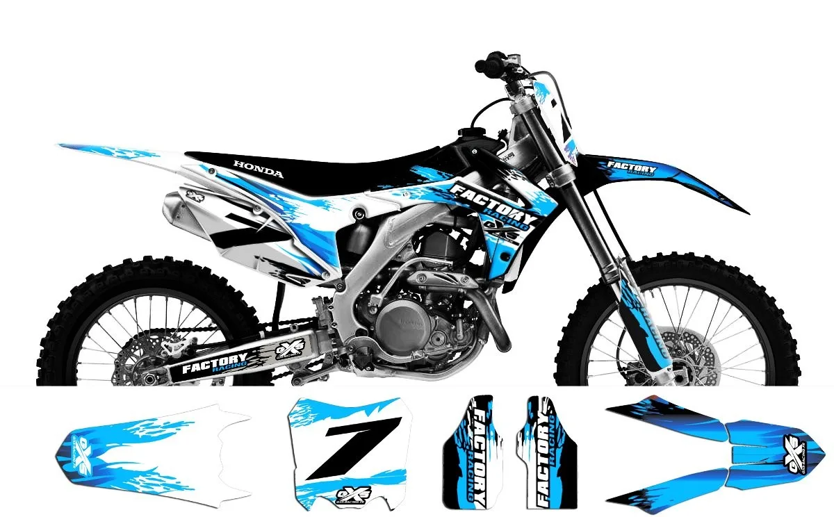 Kit déco Kit déco Honda 250-450 CRF 2014 Flaming