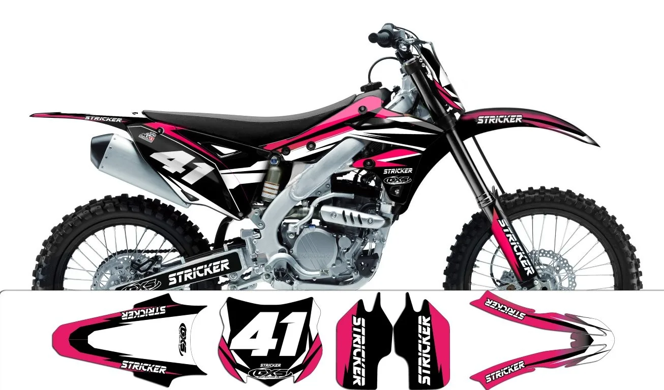 Kit déco Kit déco Kawasaki 250 KXF 2013 STRICKER