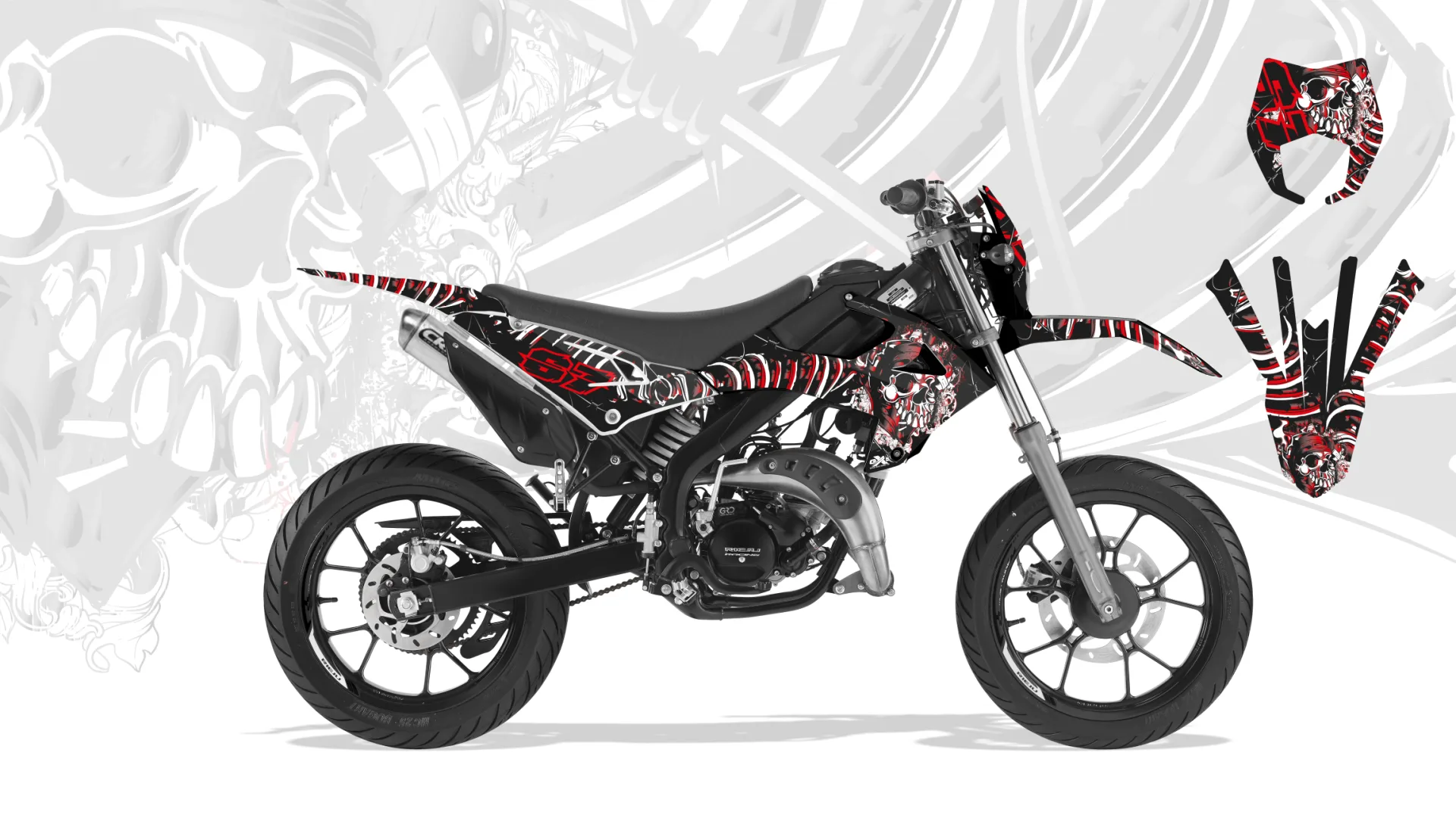 Kit déco Kit Déco Rieju MRT 2022-2023 SKULL