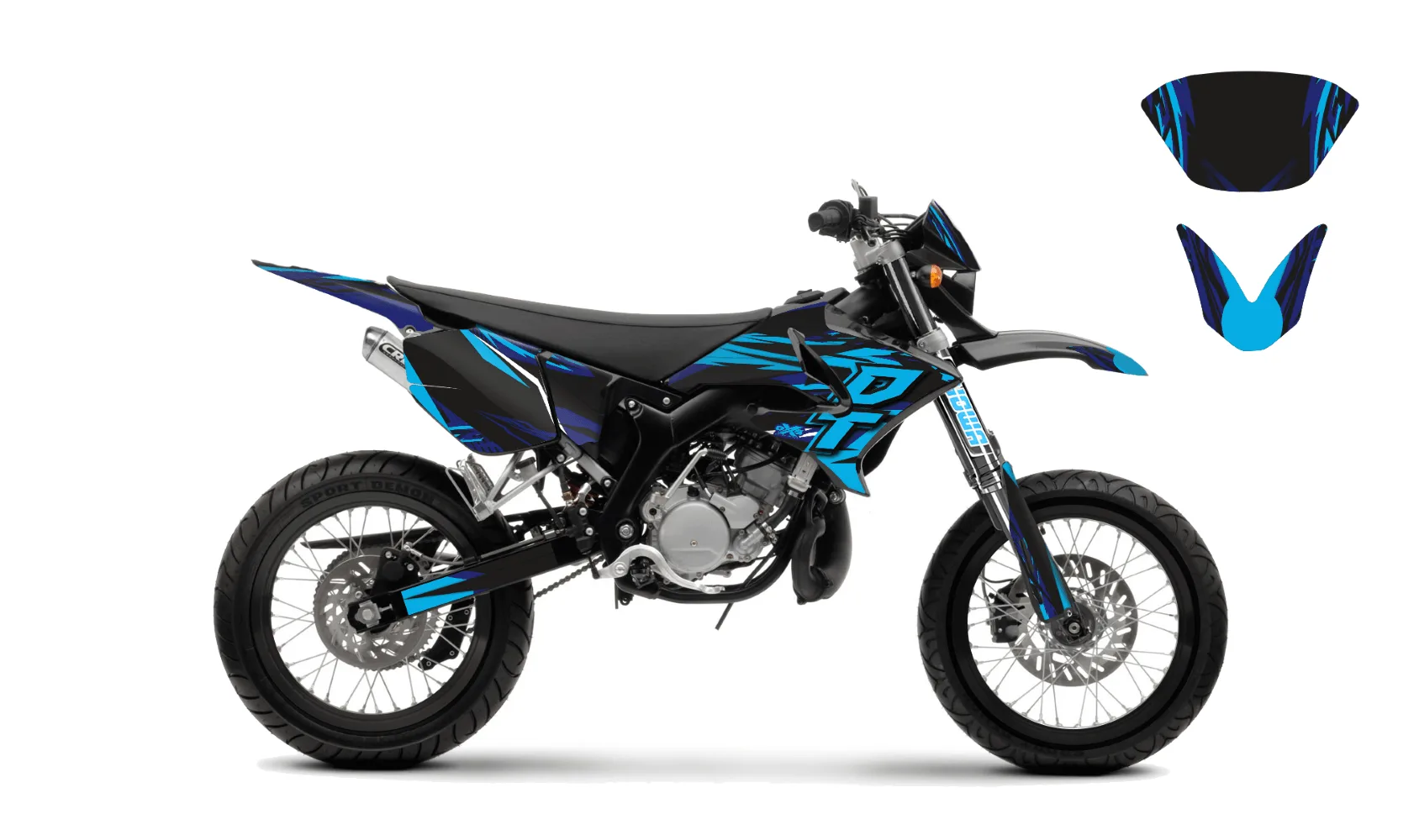 Kit déco Kit Déco YAMAHA DT50 04-18 SUPERMOT