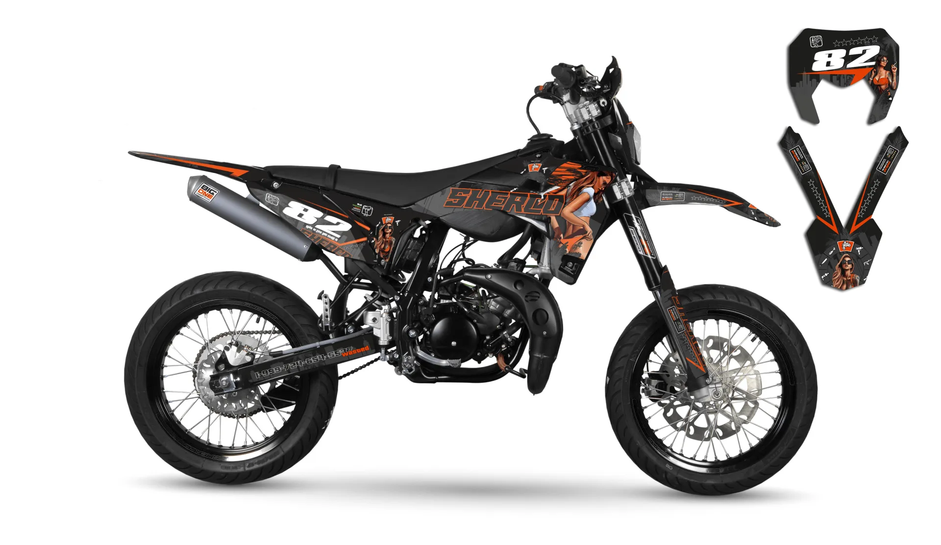 Kit déco kit Déco Sherco 50cc 2016-2018 GTA