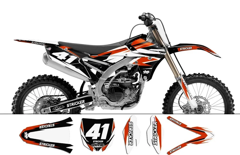 Kit déco Kit déco Yamaha YZF250 450 2014 STRICKER
