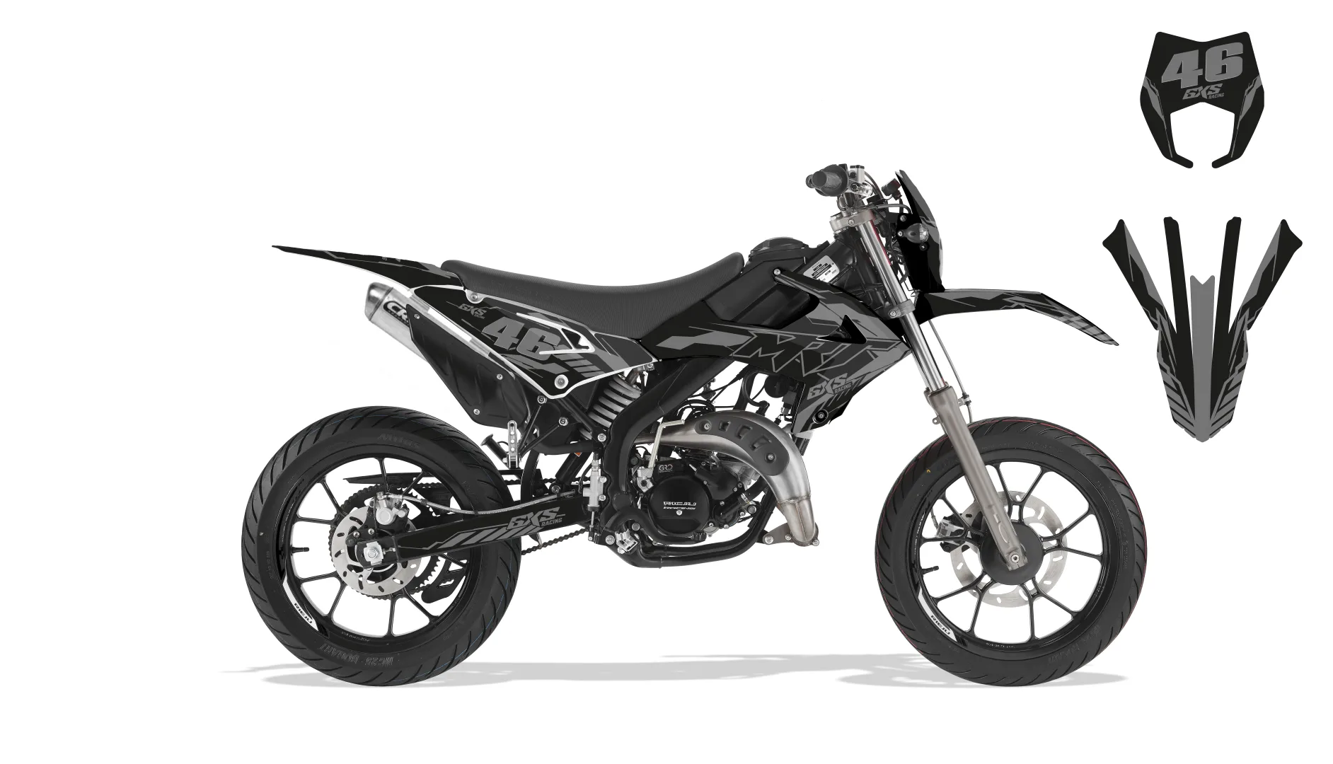 Kit déco Kit Déco Rieju MRT PRO BLACK TECH 2022
