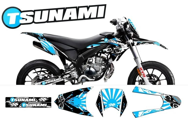 Kit déco Kit Déco Derbi DRD X-Treme 11-17 TSUNAMI