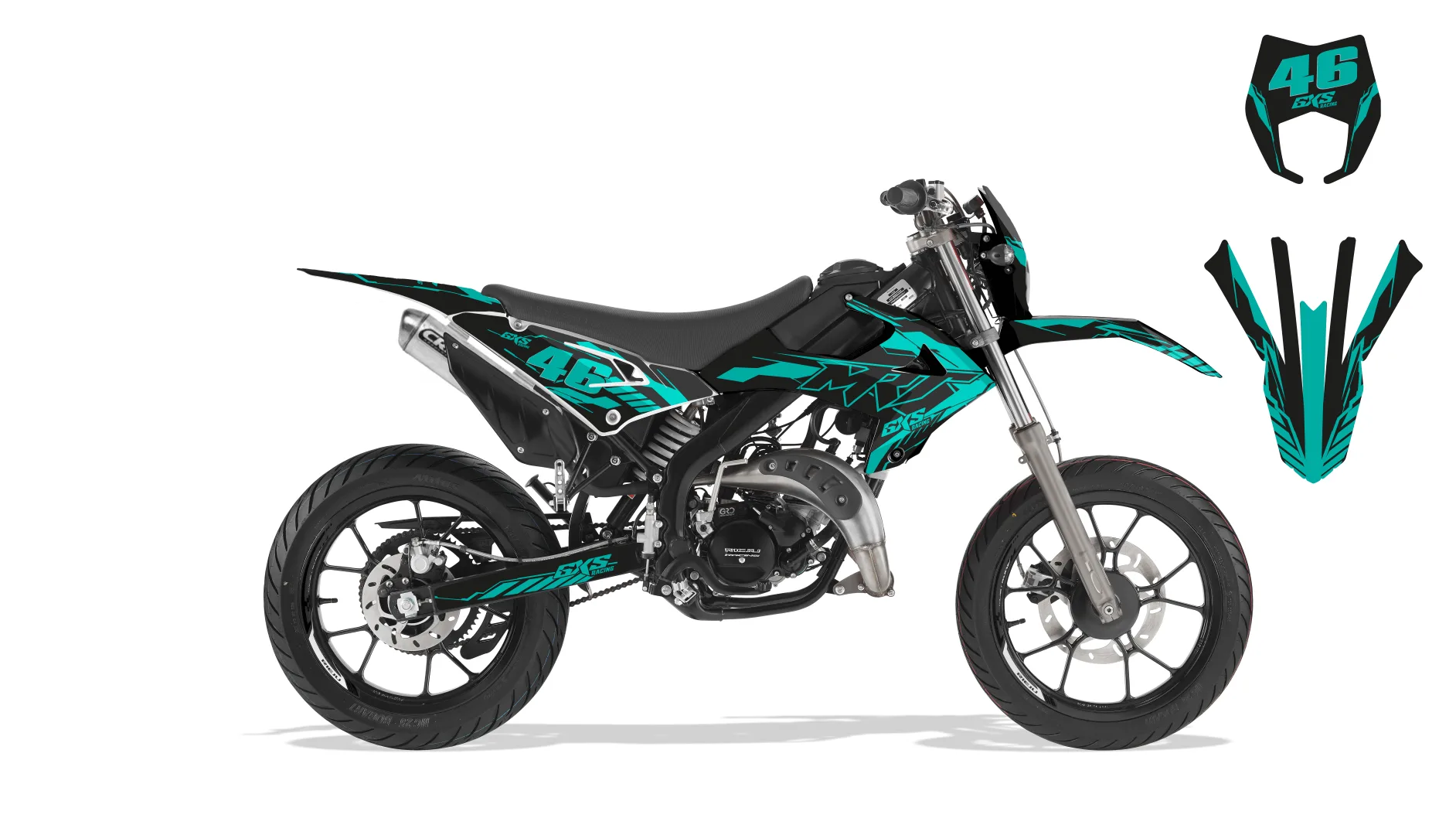 Kit déco Kit Déco Rieju MRT PRO BLACK TECH 2022
