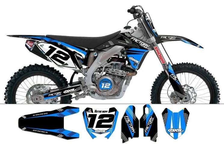 Kit déco Kit déco Suzuki RMZ450 2008-2017 Factory Team Dash