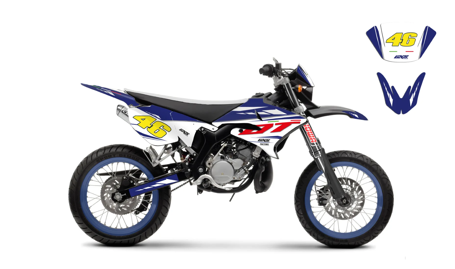 Kit déco Kit Déco YAMAHA DT50 04-18 GP STYLE
