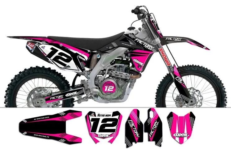 Kit déco Kit déco Suzuki RMZ450 2008-2017 Factory Team Dash