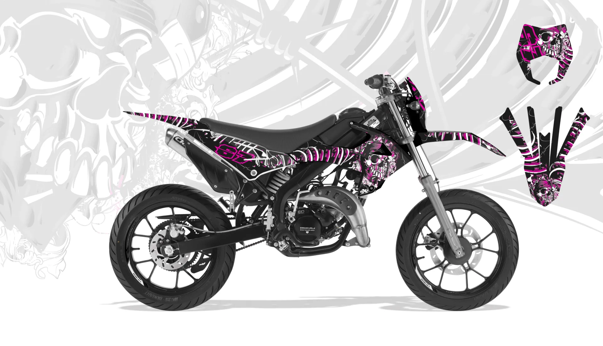 Kit déco Kit Déco Rieju MRT 2022-2023 SKULL