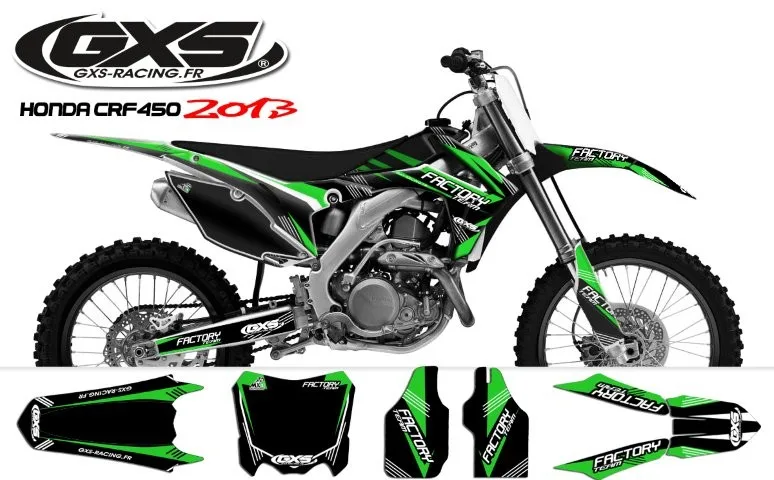 Kit déco Kit déco Honda 250-450 CRF 2014 Factory Team Dash