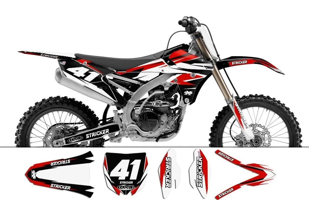 Kit déco Kit déco Yamaha YZF250 450 2014 STRICKER