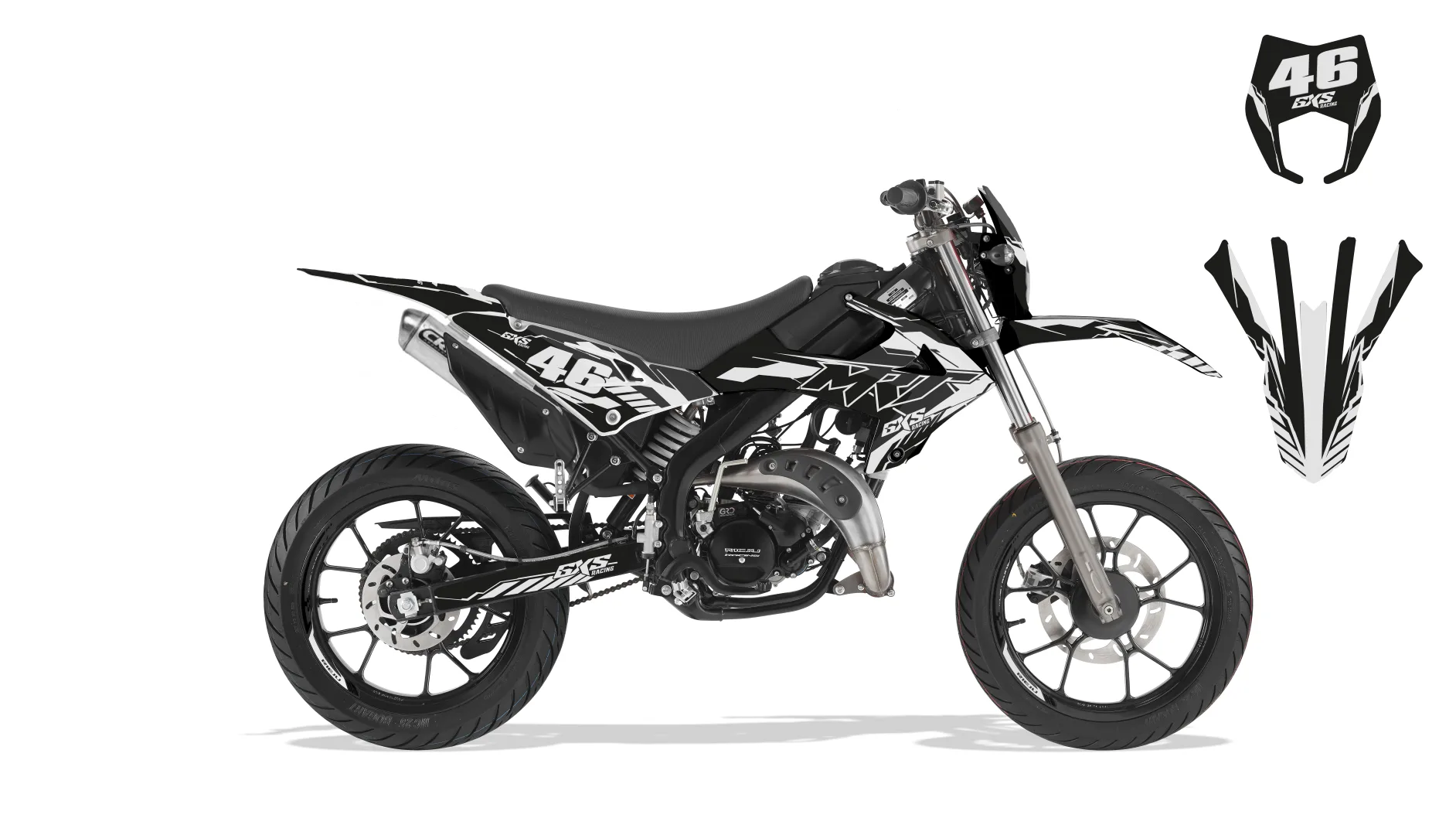 Kit déco Kit Déco Rieju MRT PRO BLACK TECH 2022