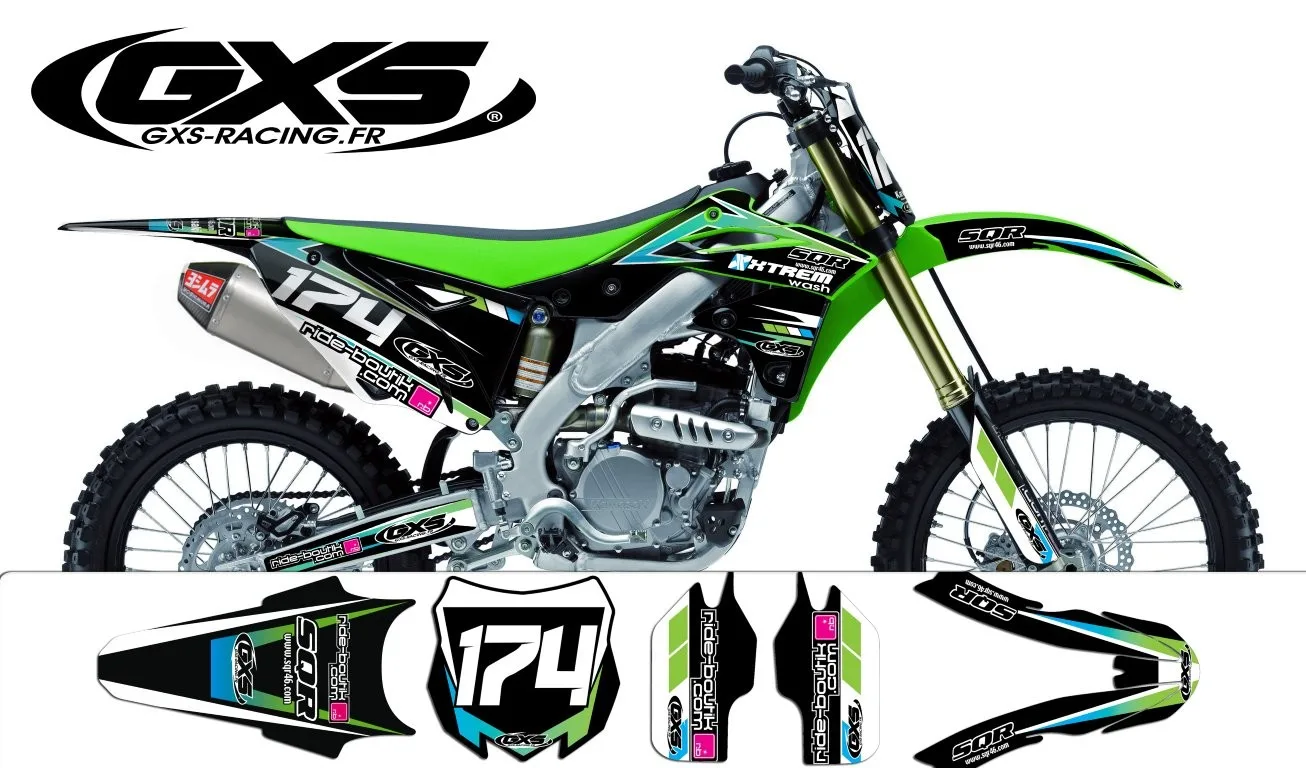 Kit déco Kit déco Kawasaki 250KXF 2013 Replica