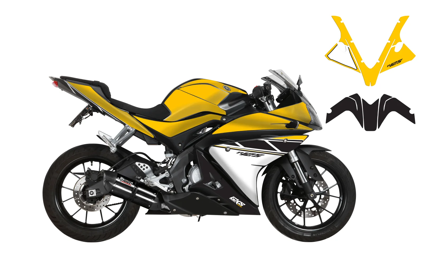 Kit déco Kit Déco YAMAHA YZF R125 2014-2018 TH