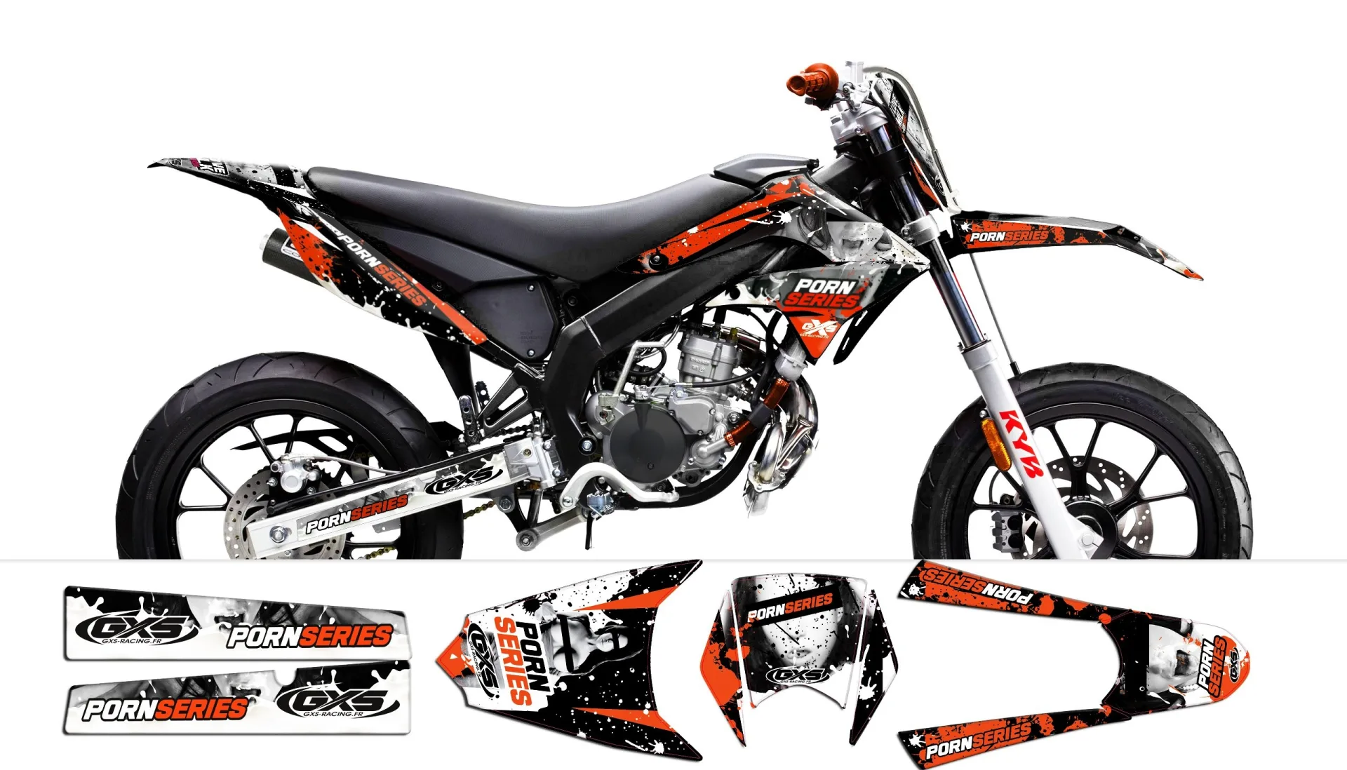 Kit déco Kit Déco Derbi DRD X-Treme 11-17 GILERA PORNSERIES V2