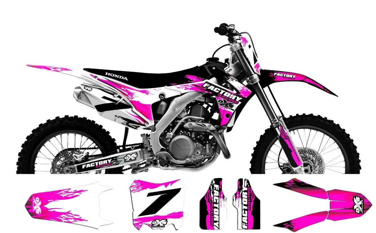Kit déco Kit déco Honda 250-450 CRF 2014 Flaming