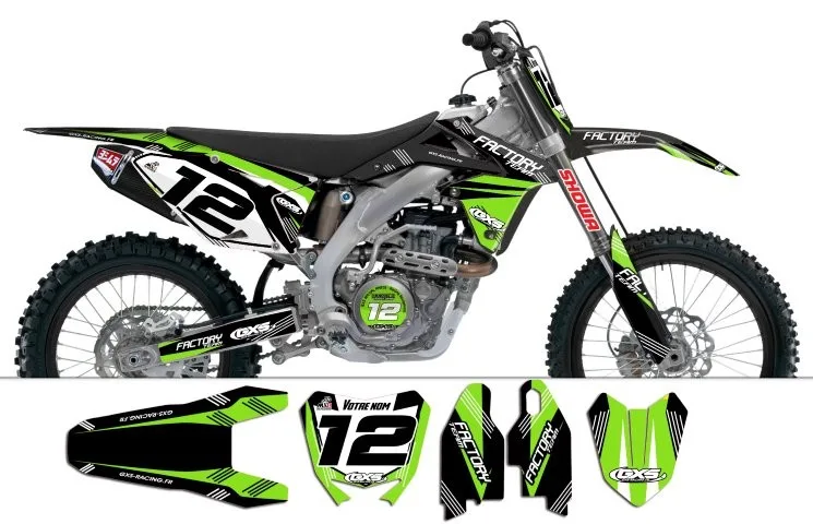 Kit déco Kit déco Suzuki RMZ450 2008-2017 Factory Team Dash