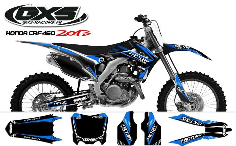 Kit déco Kit déco Honda 250-450 CRF 2014 Factory Team Dash
