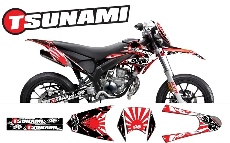 Kit déco Kit Déco Derbi DRD X-Treme 11-17 TSUNAMI