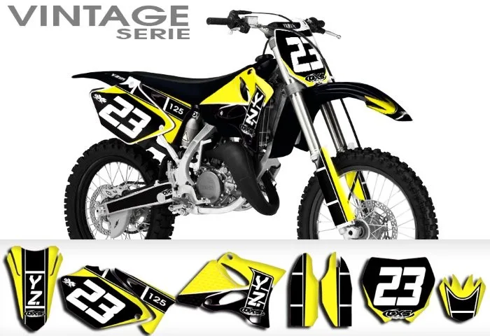 Kit déco Kit Déco Yamaha YZ125/250 VINTAGE