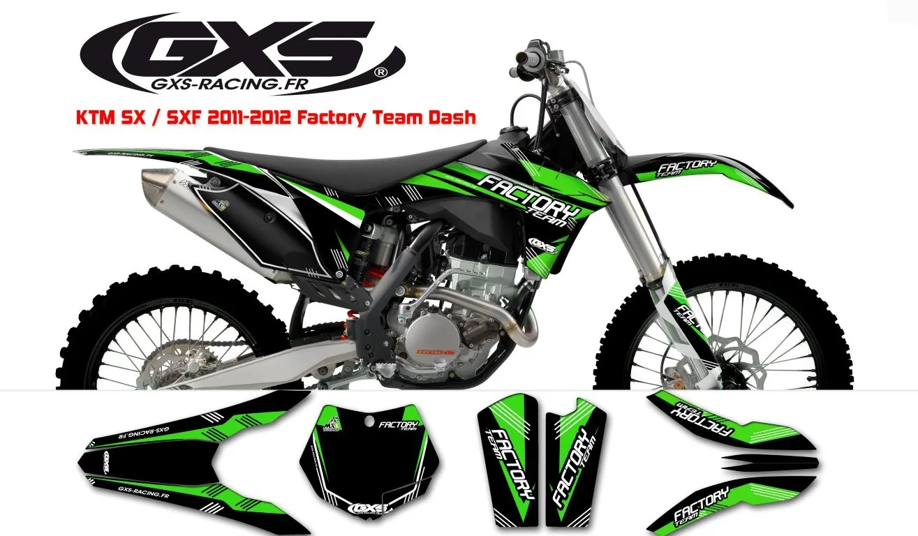 Kit déco KTM SX/SX-F 2012 Factory Team Dash