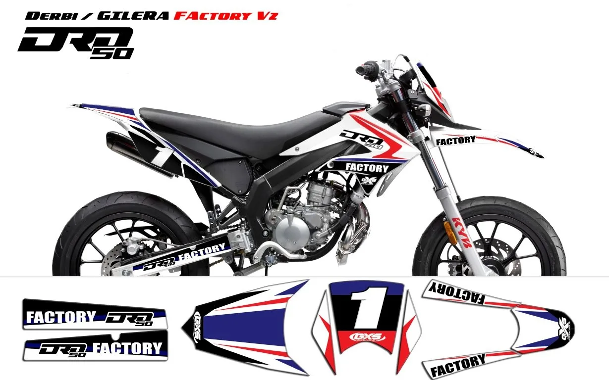 Kit déco Kit Déco Derbi DRD X-Treme 11-17 / GILERA Factory v2