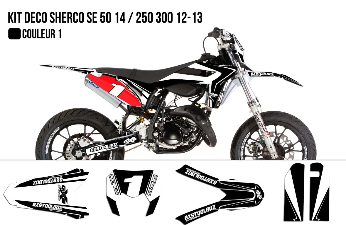 Kit déco Kit Déco Sherco SE 50cc 2014 / 250 300cc 2012-2013 Model Replica