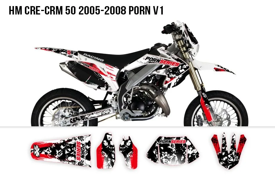 Kit déco Kit Déco HM 50cc 2007-2012 Pornseries V1